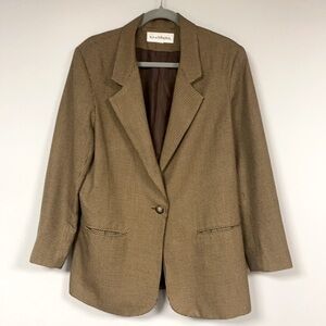 Norton McNaughton Vintage Blazer, Women's M, brown